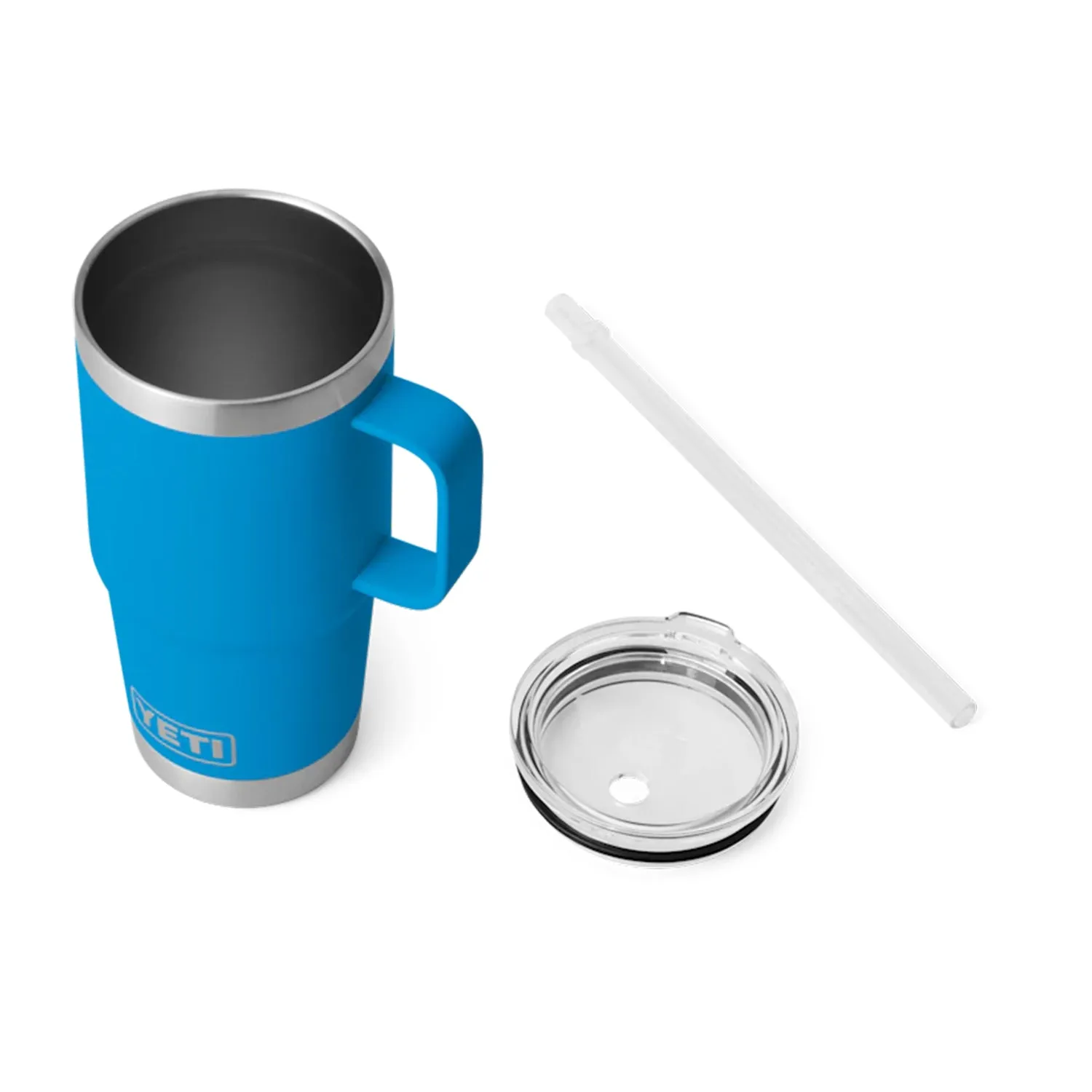 YETI Rambler 25 oz. Mug With Straw Lid, Big Wave Blue