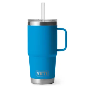 YETI Rambler 25 oz. Mug With Straw Lid, Big Wave Blue