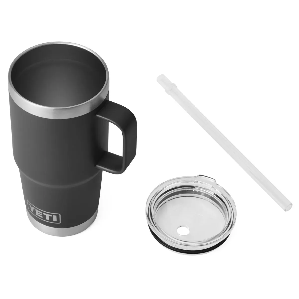 YETI Rambler 25 oz. Mug With Straw Lid, Black