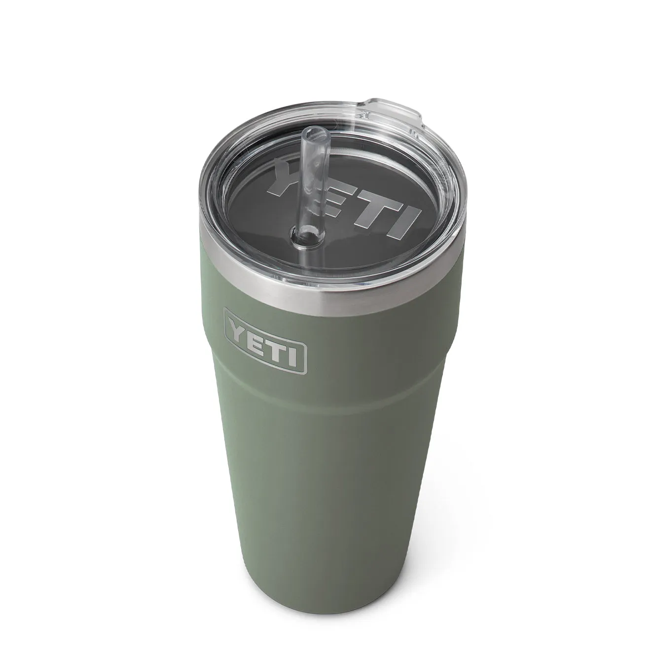 Yeti Rambler 26oz Straw Cup Camp Green