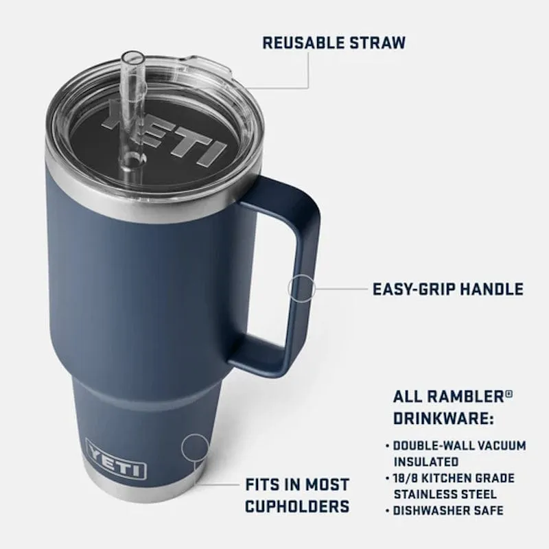 YETI | Rambler® 42 oz Straw Mug With Straw  Lid - Navy