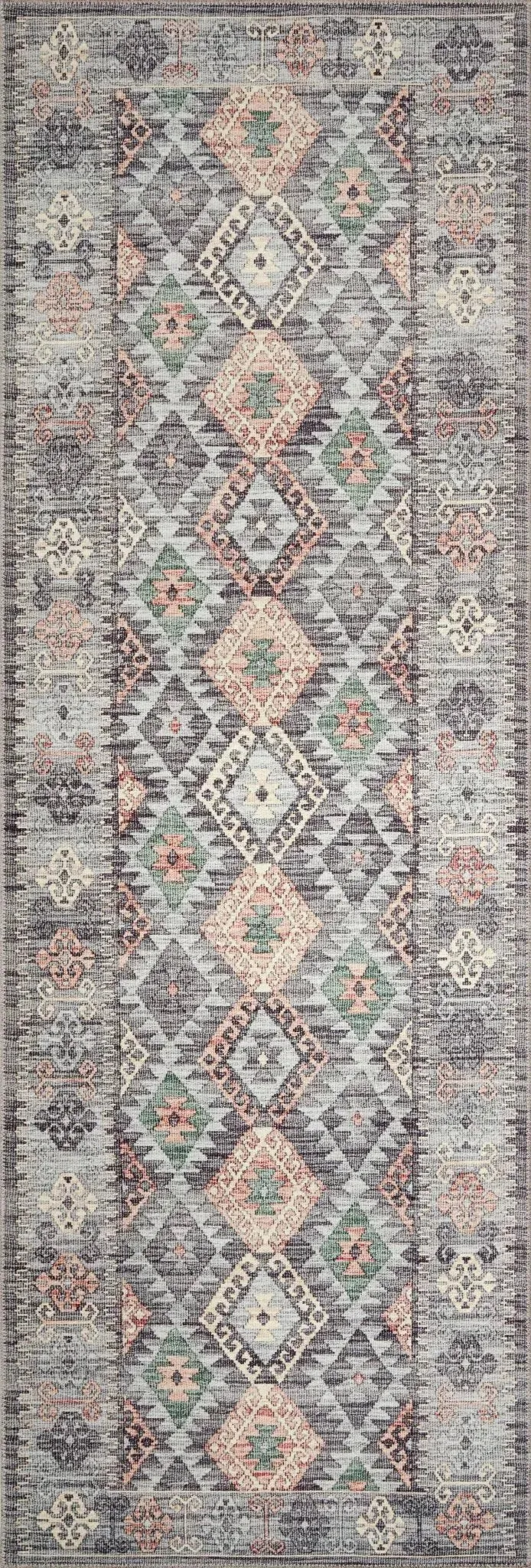 Zion Zio-01 Grey/Multi Rug