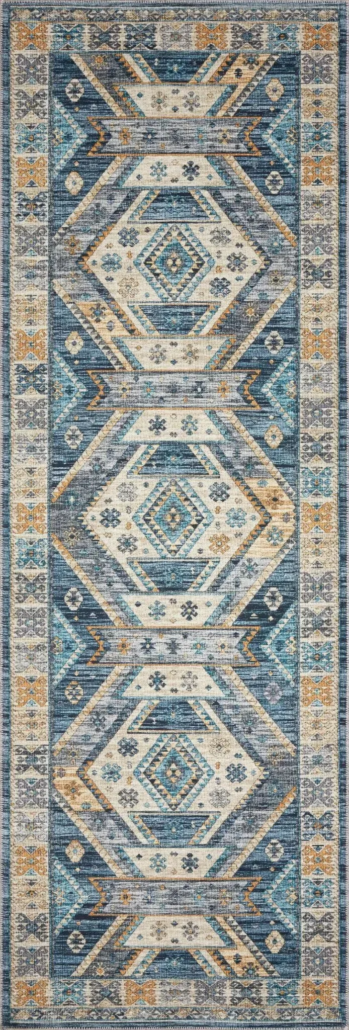 Zion Zio-02 Ocean/Gold Rug