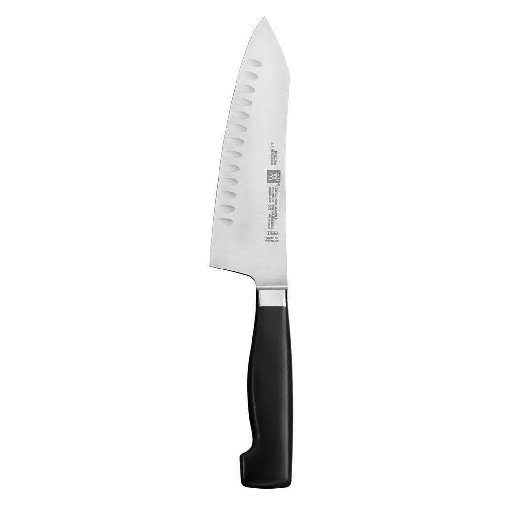 Zwilling J.A. Henckels Four Star Hollow Edge Rocking Santoku Knife